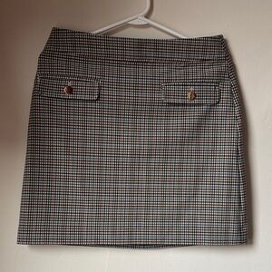 LOFT  Checkered/plaid mini Skirt